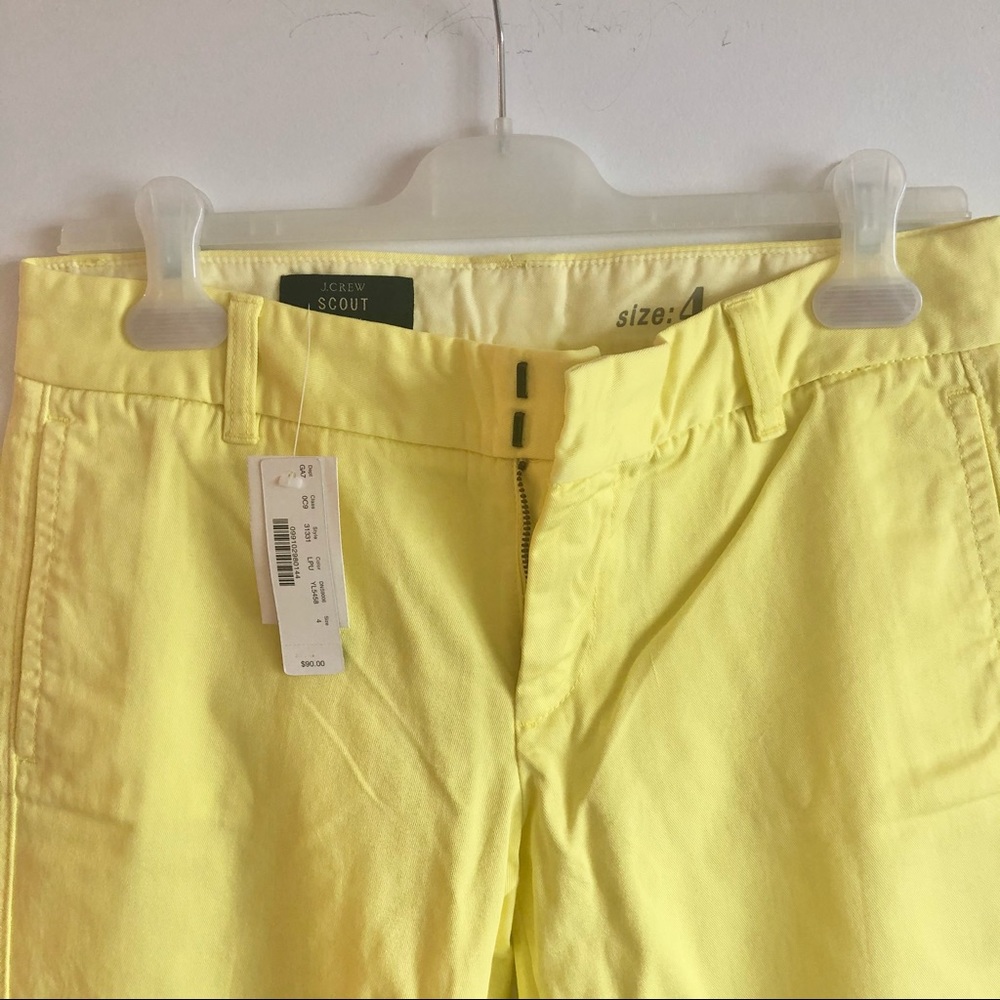 **100% COTTON**J CREW BRIGHT YELLOW SCOUT CHINOS - Picture 4 of 10